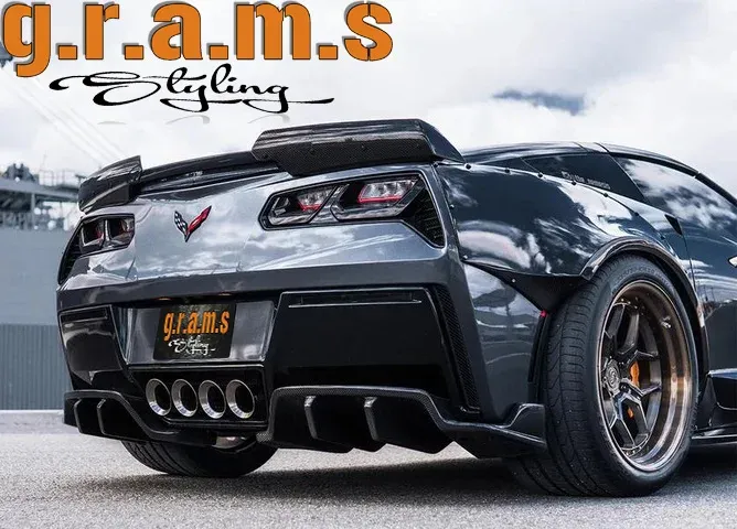 Chevrolet Corvette C7 Rear Diffuser, foto 5 van 6