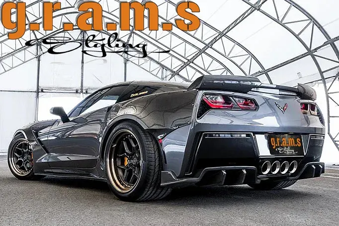 Chevrolet Corvette C7 Rear Diffuser, foto 6 van 6